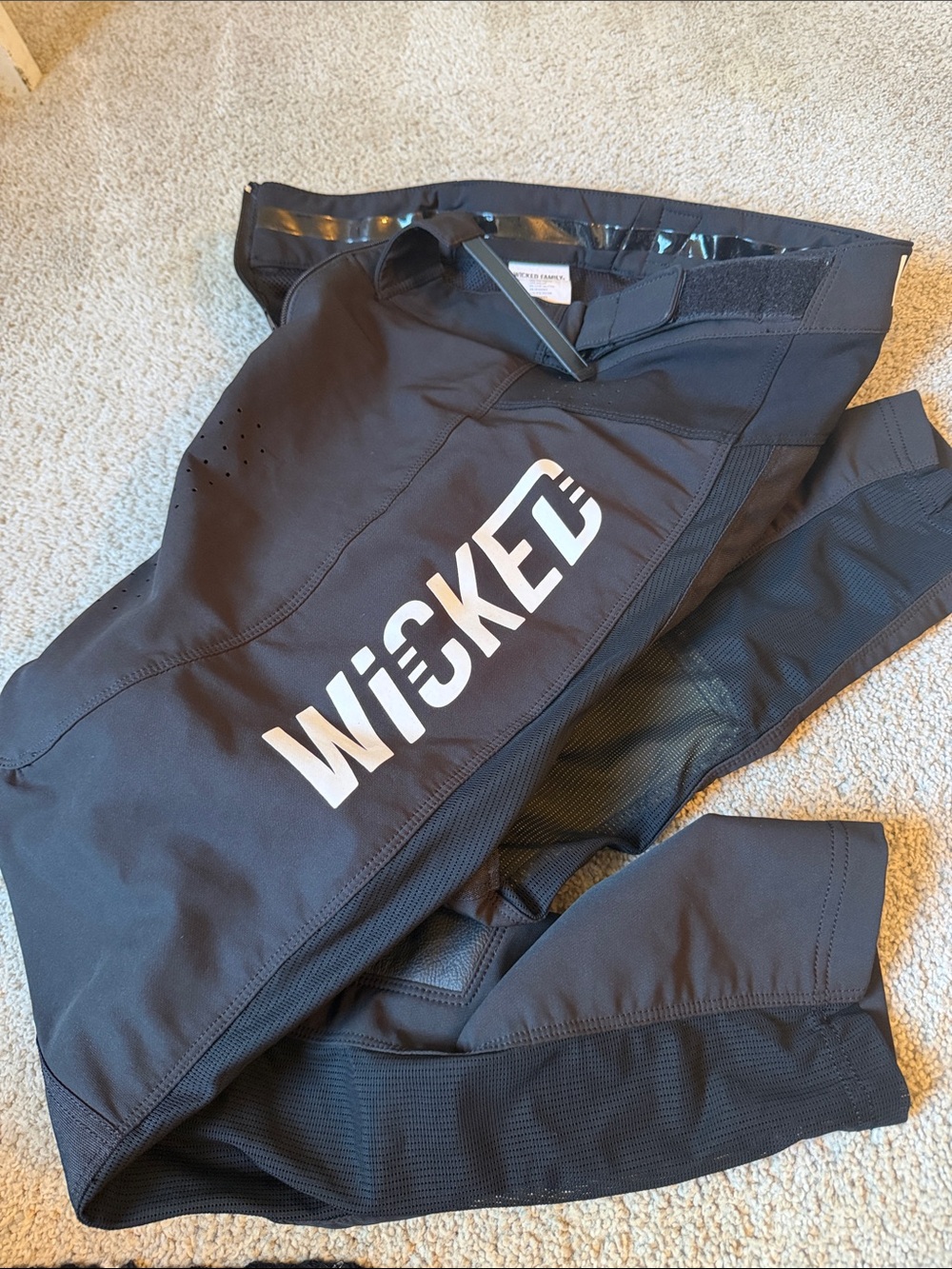 Wicked Black Motocross Off-road Unisex Pants